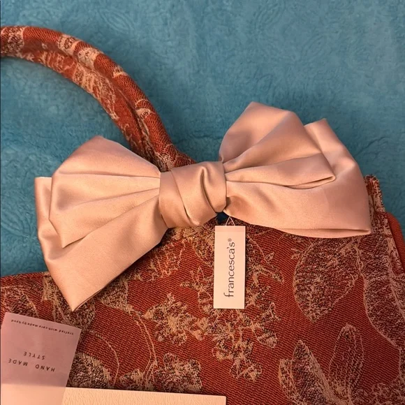 Antik Kraft Orange Floral Women's Bag - Picture 3 of 5